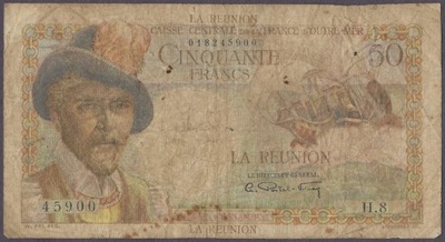 Reunion - 50 franków 1947 (G-VG)