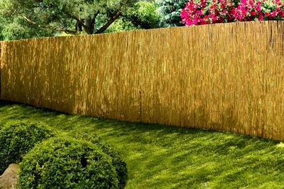 Mata z trzciny, osłonowa,płot,ogrodzenie 1.4x5.0m