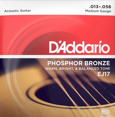 Struny D'ADDARIO Phosphor Bronze EJ17 (13-56)