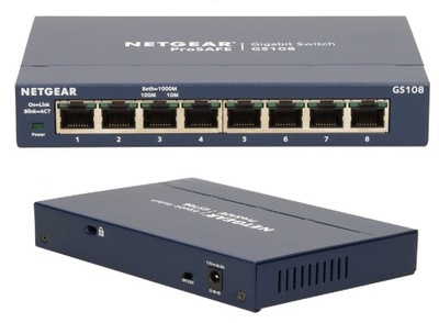 Switch Netgear GS108GE 8 PORTÓW gigabit 1000MB