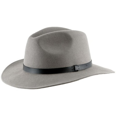 KLASYCZNY KAPELUSZ FEDORA Z FILCU WEŁNIANEGO 55 CM