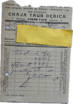 DĘBICA TAUB FABRYKA SZNURÓW