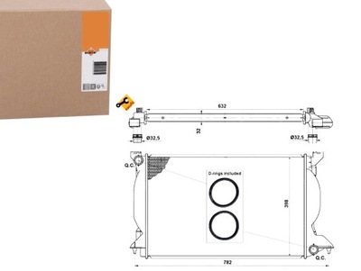 РАДИАТОР ДВИГАТЕЛЯ NRF AI2206 1103121 8MK376766331