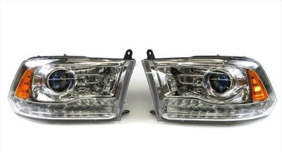 Dodge ram 2013-2018 фара правый  + левая светлая led линза комплект фото №1