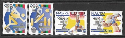 Nauru 1996 Znaczki 431-4 ** sport igrzyska olimpijskie Olimpiada