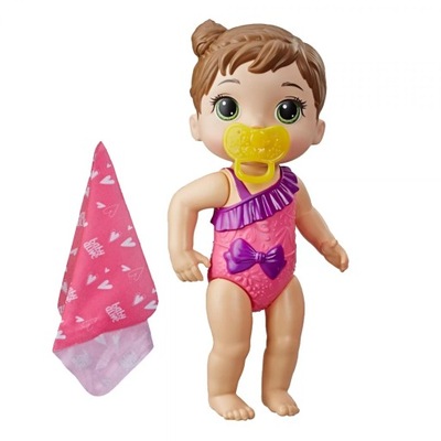 Lalka Baby Alive: Splash 'n Snuggle - Lalka kąpielowa - brązowowłosa