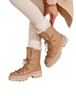 BRĄZOWE ŚNIEGOWCE DAMSKIE LORII 38