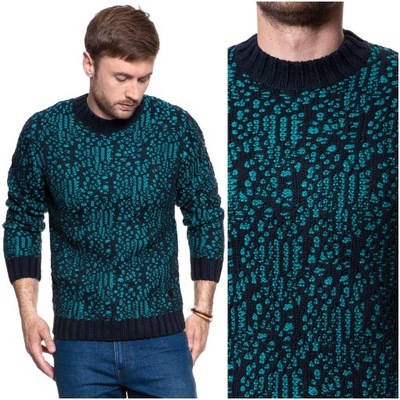 Męski sweter Wrangler JACQUARD KNIT M