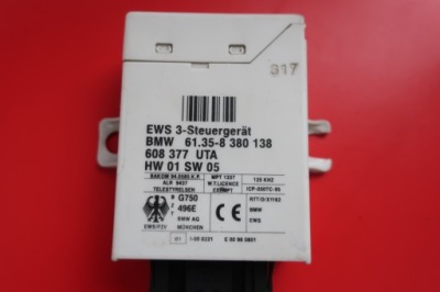 Блок управления ews 3 iii bmw e39 8380138 фото №1