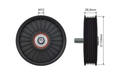 Ролик ремень chevrolet aveo, kalos, lacetti, nubira фото №1
