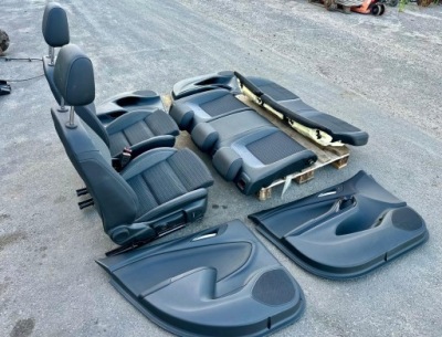 Opel astra k v lift kombi сиденья заднее сиденье обивка полукожа europa idealne фото №1