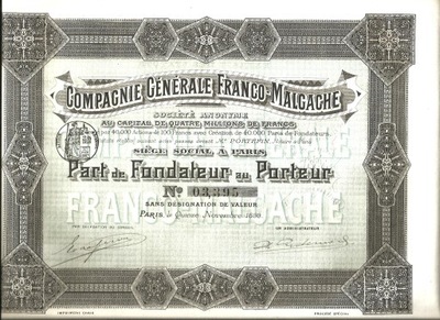 !FRANCUSKO-MALGASKA KOMPANIA MADAGASKARU! 1899!