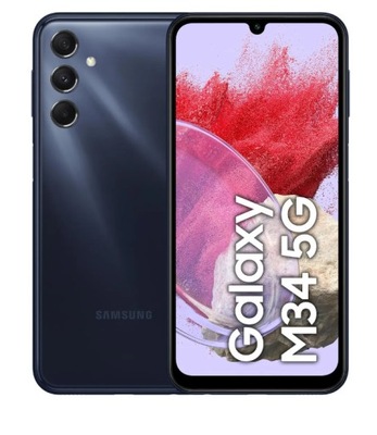 Smartfon SAMSUNG Galaxy M34 5G 6/128GB Granatowy (M346B)