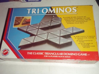 TRIOMINOS rodzinna gra - trudniejsza wersja domino, kompletna