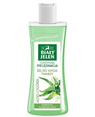 Biały Jeleń żel do mycia twarzy aloes ogórek 265ml