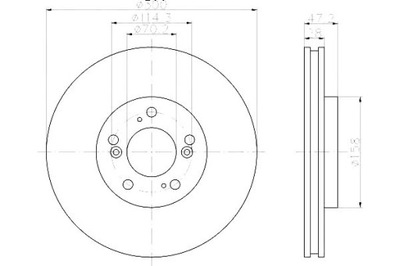 Hella тормозные диски тормозные 2szt acura legend iii 3.5 фото №1