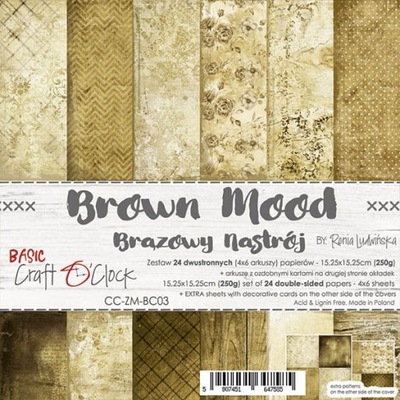 papier scrapbooking BROWN MOOD