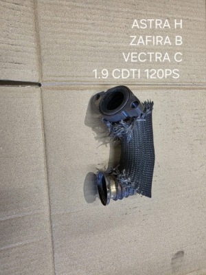 Opel astra h zafira b vectra c 1.9 cdti 120 ps трубка egr фото №1