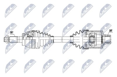 NTY NPW-MZ-051 ВАЛ КАРДАННИЙ