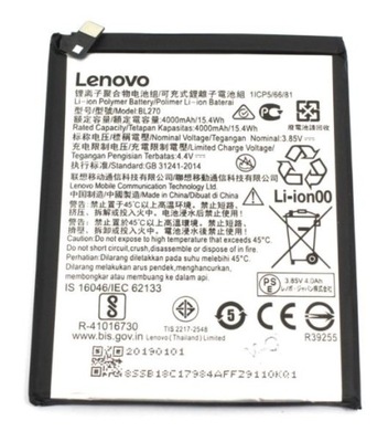Bateria oryginalna do Lenovo K6 Note K53A48 BL270