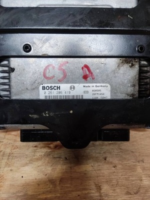 Бортовой компьютер двигателя citroen c5 0261206419 фото №1