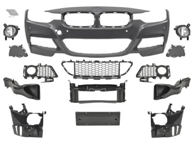 Bmw 3 f30 f31 2012-2015 бампер перед m style фото №1