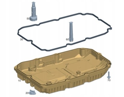 Поддон масляная коробки передач a7252701518 do mercedes w205 w213 w222 x253 фото №1