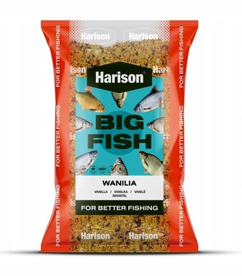 HARISON zanęta BIG FISH WANILIA 5kg gruba frakcja pellet