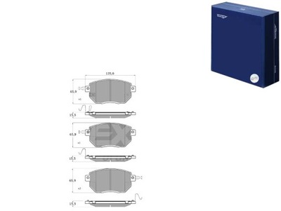 КОЛОДКИ ТОРМОЗНЫЕ INFINITI FX35.FX45 03- ПЕРЕД TOMEX BRAKES