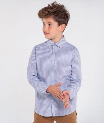 Mayoral bawełniana koszula w paski dla chłopca 152 cm 12l M181