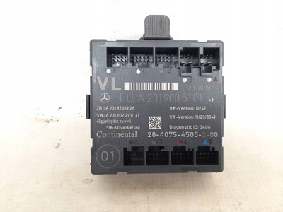 Модуль дверь a2319005101 mercedes sl r231 w231 фото №1