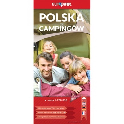 Polska mapa campingów Europilot