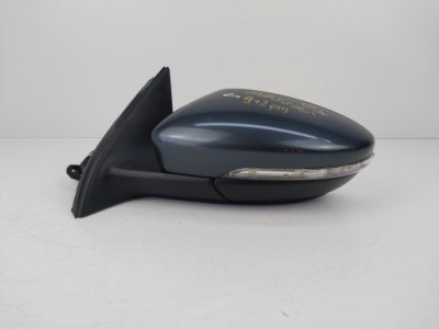 Зеркало наружное левая vw passat b7 11 pin 9+2 lk7x фото №1