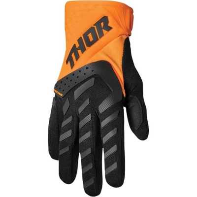 RĘKAWICE THOR SPECTRUM BLACK/ORANGE NA CROSSA L