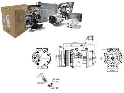 Компресор кондиціонера citroen c8 jumpy fiat scudo фото №1