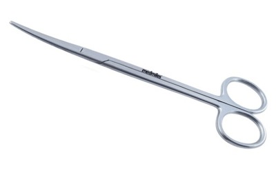 MedMiles Nożyczki chirurgiczne typu Metzenbaum zagięte 14cm