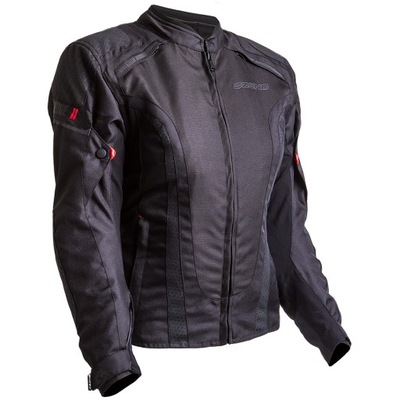 DAMSKA CHAQUETA MOTOCICLETA OZONE EDGE II BLACK XS  