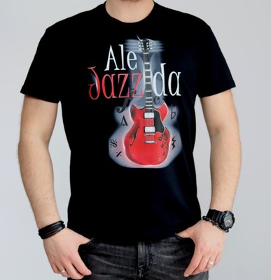 Koszulka muzyczna gitarowa T-shirt dla gitarzysty rozmiar M Ale JAZZ da