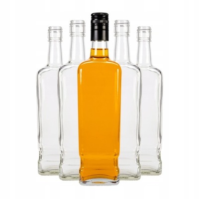 25szt butelka szklana WALKER 1000 ml na whisky nalewki wódkę z zakrętkami