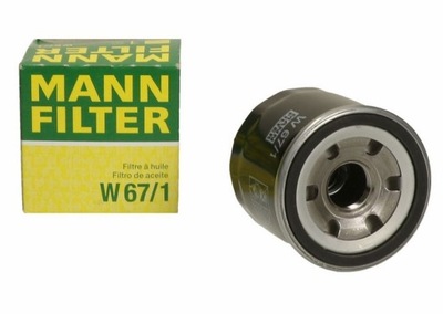 FILTRO ACEITES W67/1/MAN MANN FILTROS  