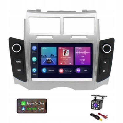 RADIO GPS ANDROID 2DIN TOYOTA YARIS 08-11 1GB 16GB  