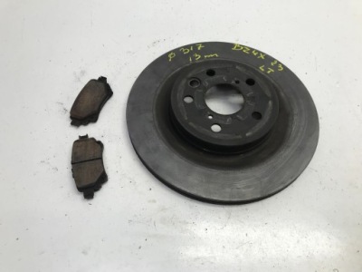 Toyota bz4x subaru solterra 2023 диск гальмівна задня задня гальмівні колодки 317mm фото №1