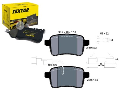 Гальмівні колодки гальмівні dodge dart 1.4 t фото №1
