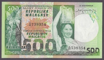 Madagaskar - 500 franków 1974 (aUNC)