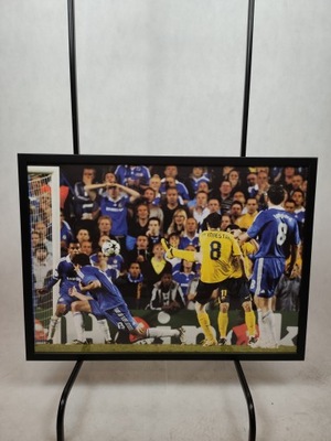 Obraz w ramie 50x70 Barcelona Iniesta vs Chelsea