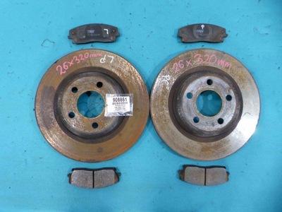 Гальмівні диски гальмівні kloci перед dodge charger ii 10- фото №1