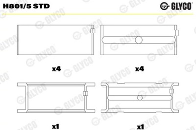 GLYCO H801/5 STD PIEZAS INSERTADAS MAESTRO  
