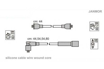 Janmor дроти запалювання kpl. seat фото №1