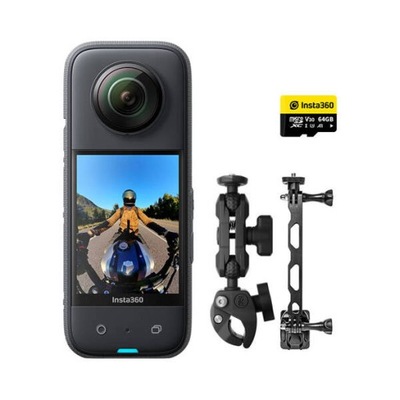 Insta360 X3 Motorcycle Kit |zestaw z akcesoriami na rower/motor |karta 64GB