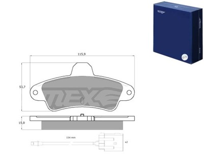 TRINKELĖS STABDŽIŲ TOMEX 11201 GAL. Z JUTIKLIU FORD MONDEO 15MM TOMEX 